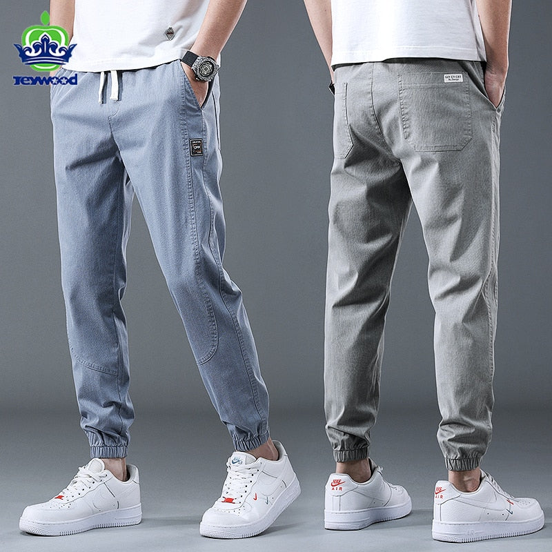 Spring Summer Cotton Jogger Pant Men Pants Harajuku Cargo Jeans