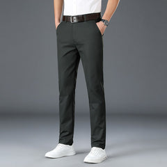 Men's Spring Summer Fashion Business Casual Long Pants Suit Pants Male