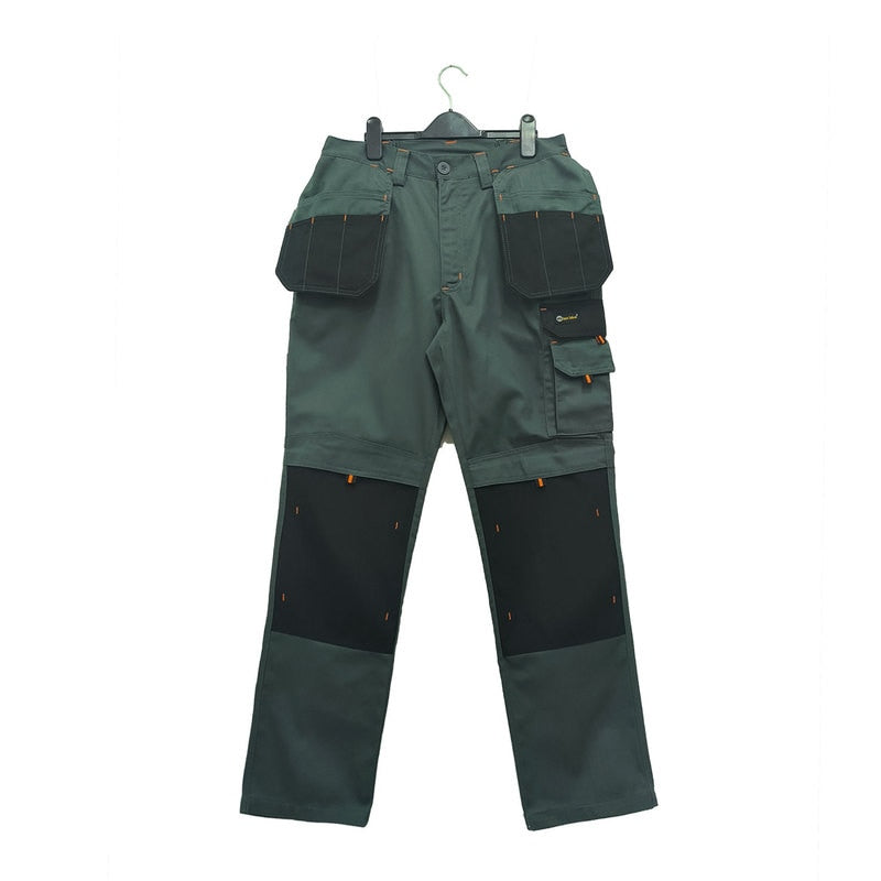 Men Multi-Pocket Cargo Pants Outdoor Safari Style Straight Working