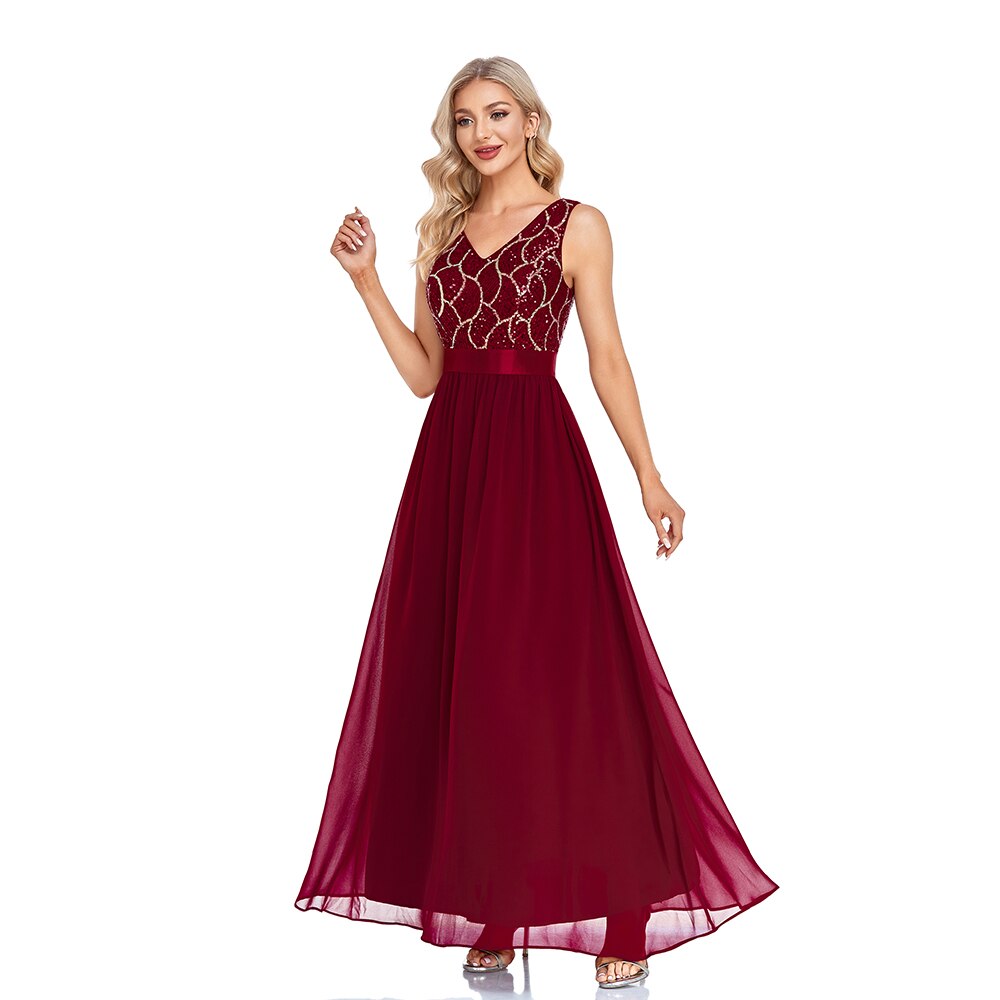 Evening wear Dresses: Womens Sleeveless Formal Occasion Long Dress