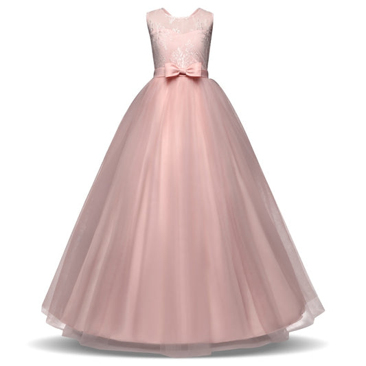 Teen Girl Evening Party Long Dress 5-14Y Girl Formal School Ceremony Outfit