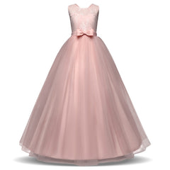 Teen Girl Evening Party Long Dress 5-14Y Girl Formal School Ceremony Outfit
