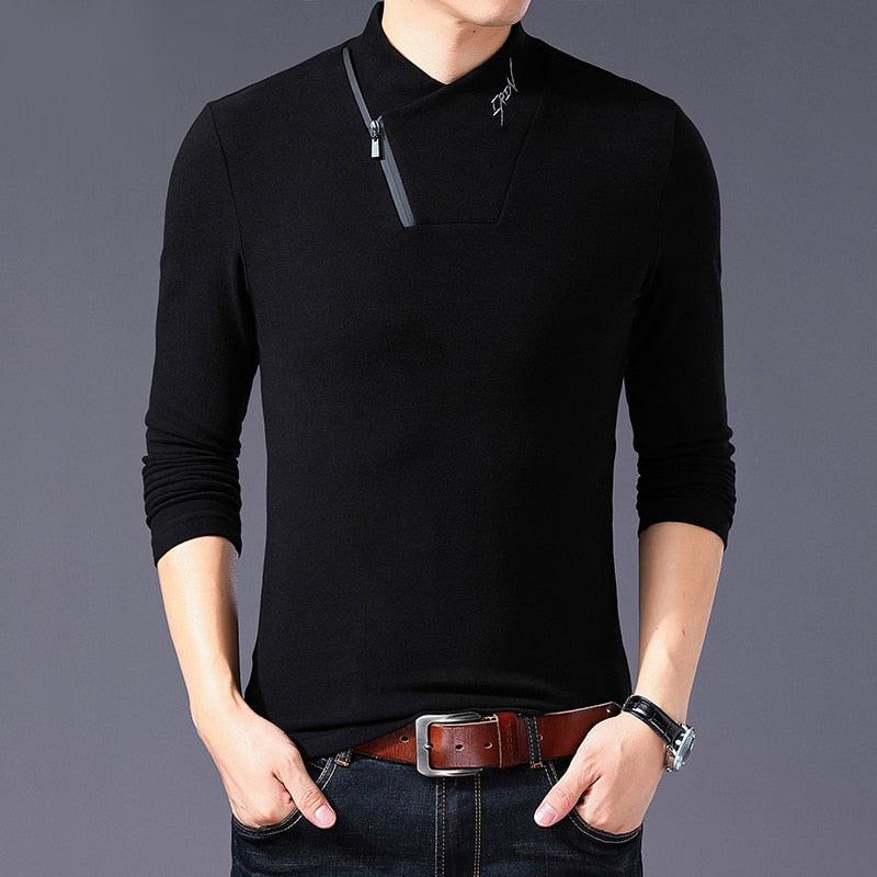 Style Cotton Men T-shirt Long Sleeve T Shirt