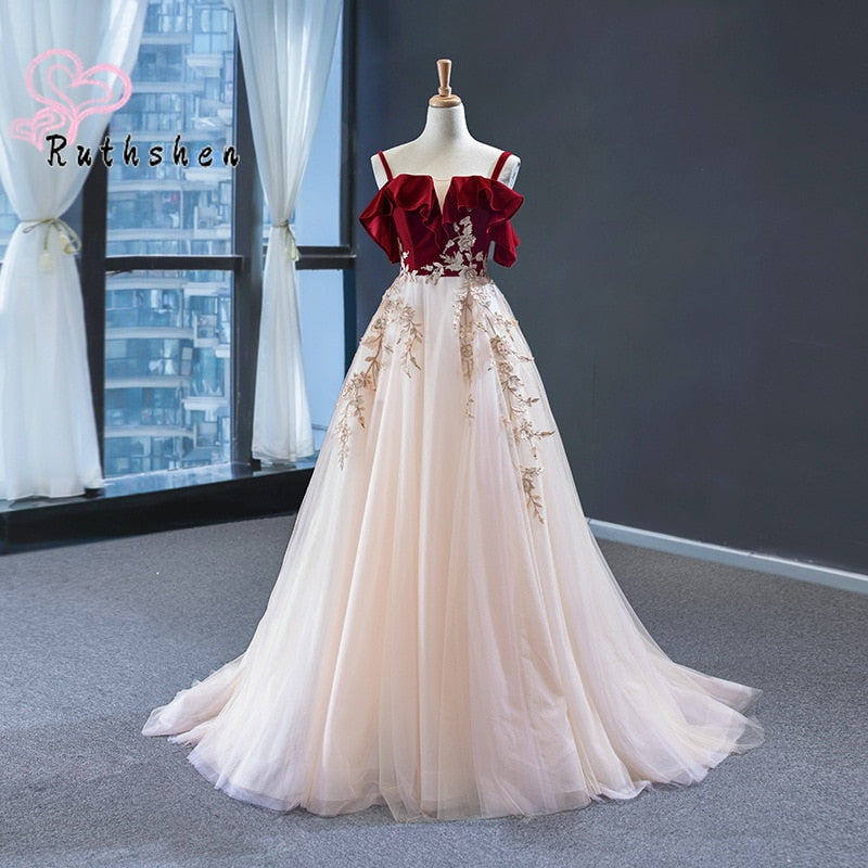 Homecoming Dresses: Evening Dresses Long Luxury Spaghetti Straps