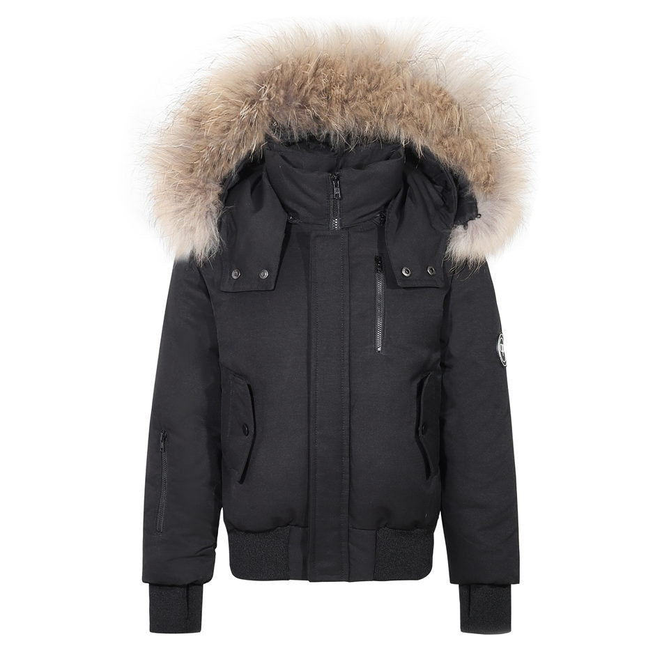 super warm filling white duck down winter coats for kids- Teenager