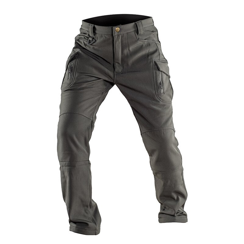 Warm Winter Soft Shell Fleece Pants Travel Waterproof Outdoor Trekking