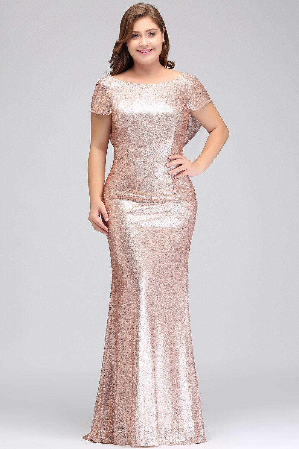 Homecoming Dresses: Gold Prom Gowns for Women Features Sequins Low Cowl Back