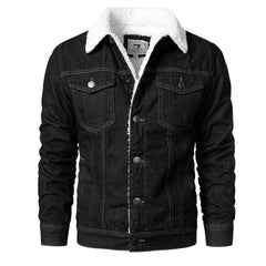 Men Light Blue Denim Jackets Slim Casual Denim Coats Male High Quality