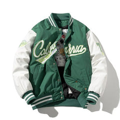 Embroidery Varsity Jacket Men Women Letter Vintage Jacket Fashion Baseball