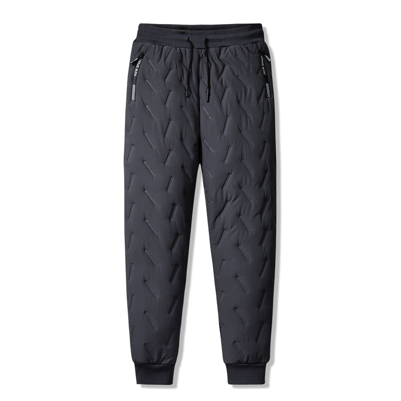 Men Winter Fleece Thick Lambswool Warm Sweatpants Casual