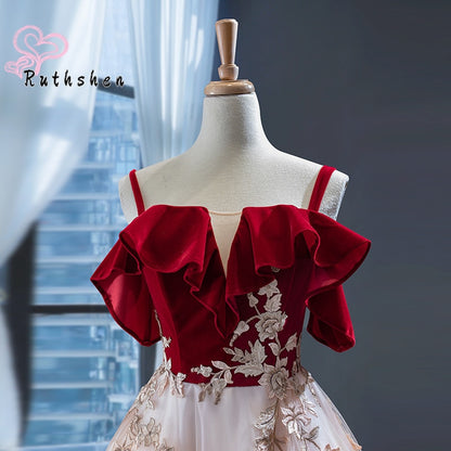 Homecoming Dresses: Evening Dresses Long Luxury Spaghetti Straps