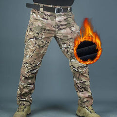 Multi-Pocket Men Tactical Pants Military Sharkskin Softshell Autumn