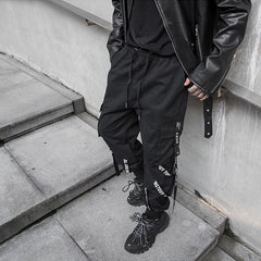 Black Cargo Pants Men Joggers Cargo Trousers for Men Jogging Japanese