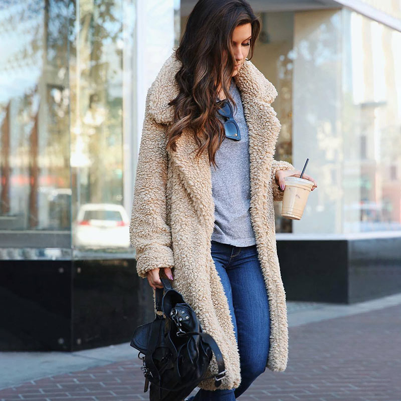 Women Autumn Jacket Coat Women Warm Outerwear Casual Faux