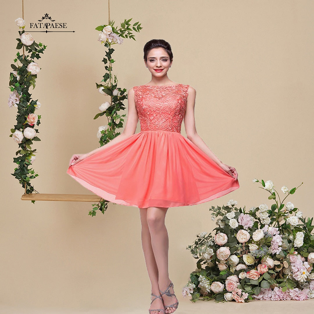Homecoming Dresses: Prom Dresses Pink Red Short Women Short Dress