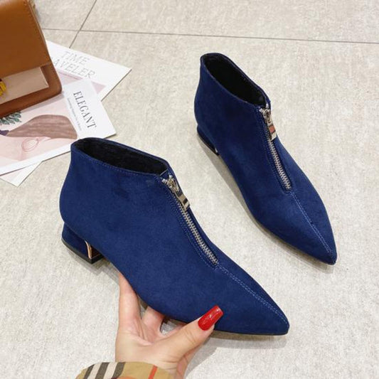 Fashion Boots Women Winter Shoes Pointed toe Women Ankle Boots