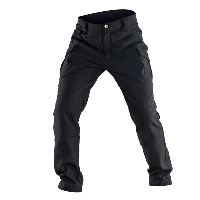 Warm Winter Soft Shell Fleece Pants Travel Waterproof Outdoor Trekking