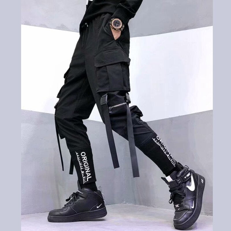 Fashion Men Cargo Pants y2k Techwear Streetwear Harajuku High street