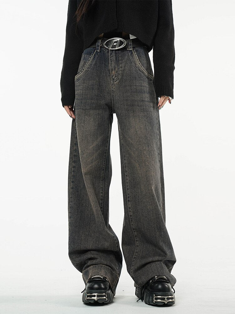 Jeans High Waist Streetwear Baggy Jeans Hip-hop Women Pants