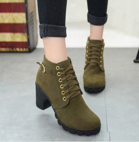 Women Boots Autumn Winter Boots Female Shoes Brand Ladies Ankle Boots