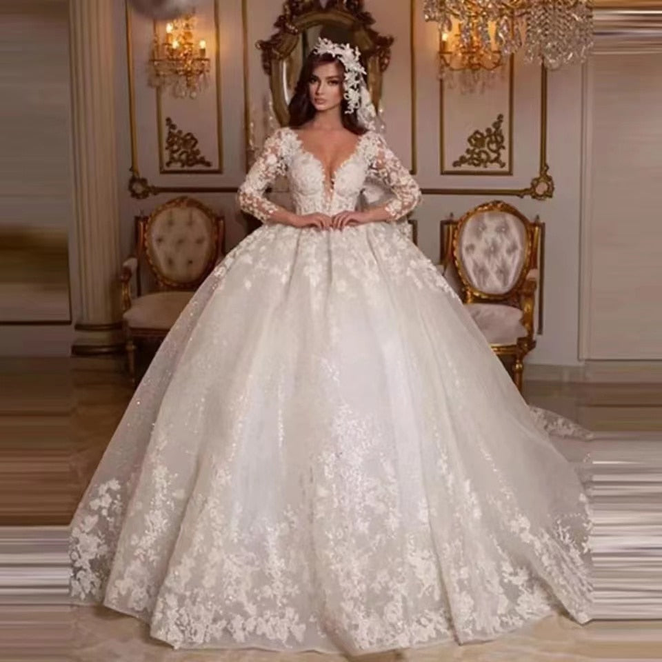 White Bridesmaid Dresses: Wedding Dresses Princess Ball Gown Beading Bridal Gowns