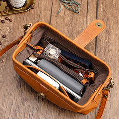 Casual Leather Shoulder Bags Retro Handmade Doctor Bag Clutch Crossbody Bag