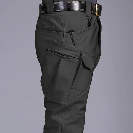 Multi-Pocket Men Tactical Pants Military Sharkskin Softshell Autumn
