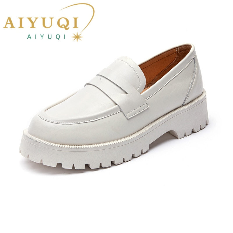 Spring Shoes Female British Style Thick-soled College Style Casual Loafers