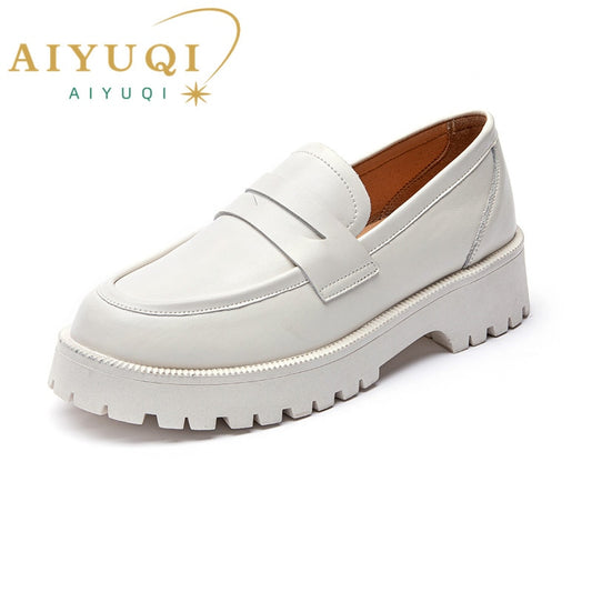 Spring Shoes Female British Style Thick-soled College Style Casual Loafers