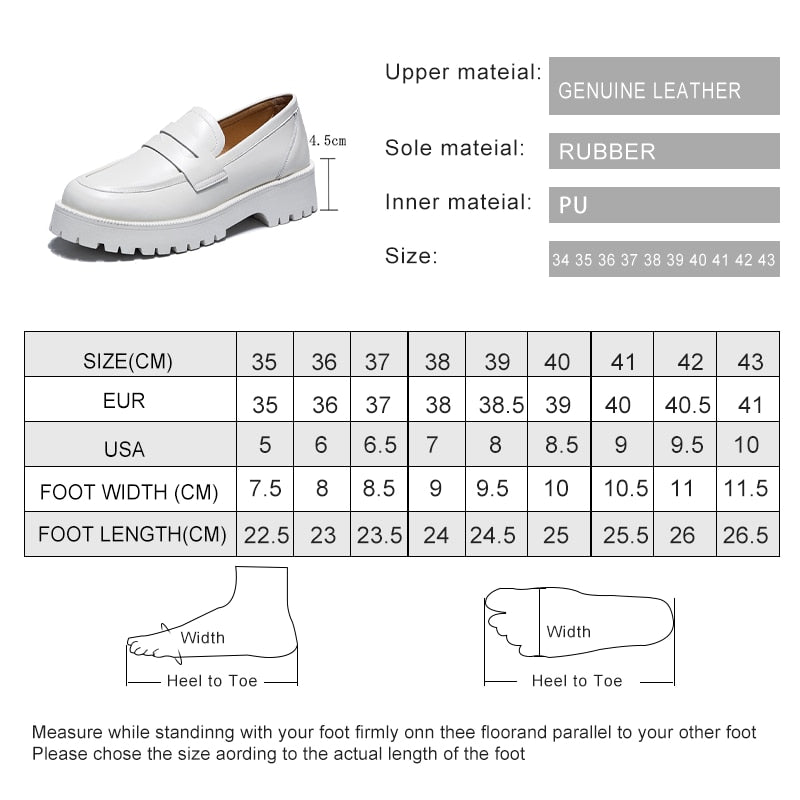 Spring Shoes Female British Style Thick-soled College Style Casual Loafers