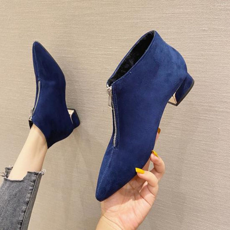 Fashion Boots Women Winter Shoes Pointed toe Women Ankle Boots Sexy