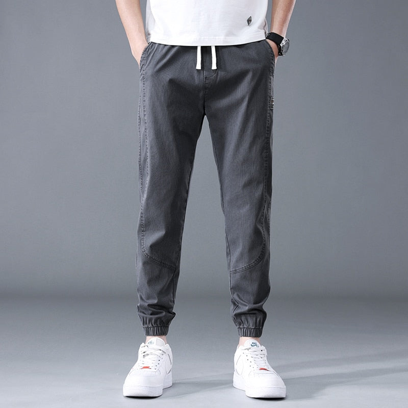Spring Summer Cotton Jogger Pant Men Pants Harajuku Cargo Jeans