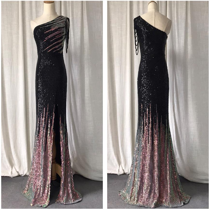 Homecoming Dresses: Prom Dresses Colorful Fade Beading Straps Evening Gown