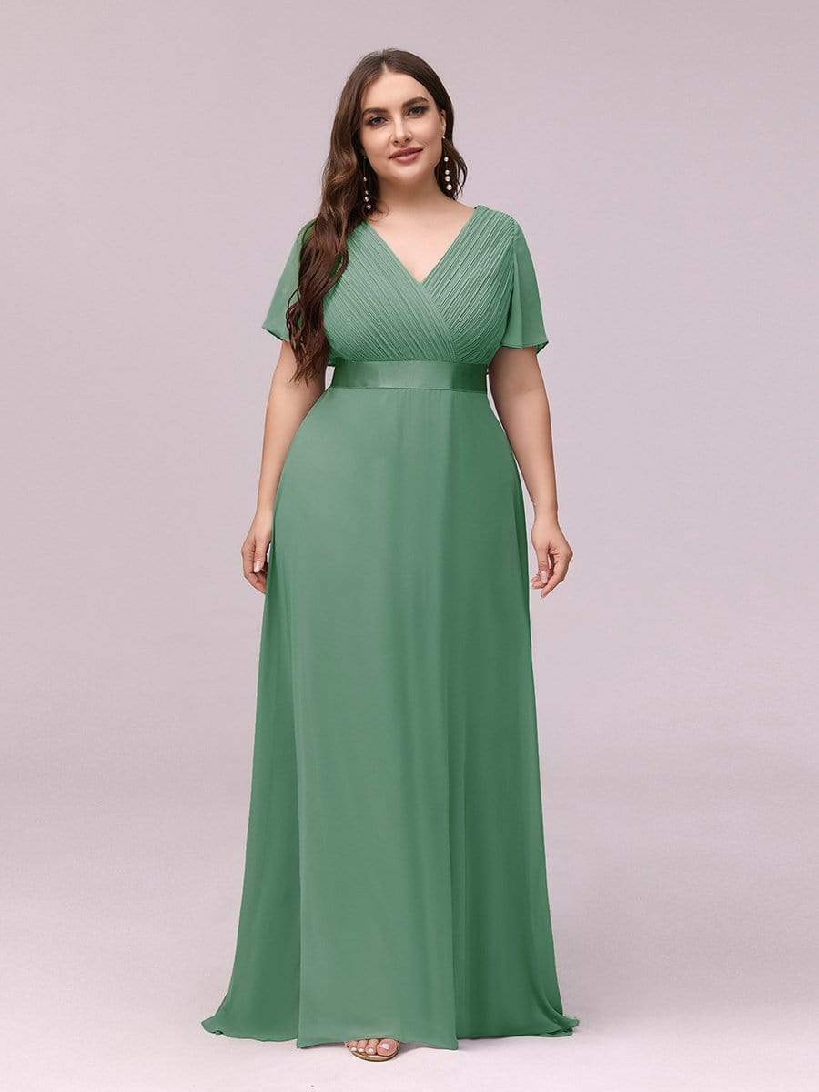 Evening wear Dresses: Women Plus Size Evening Dresses Long Elegant