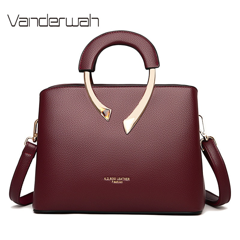 High Quality Leather Casual Crossbody Shoulder Bags for Women