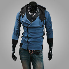 Casual Man Hoodie Sweatshirt Slim Male Zipper Streetwear Cardigan