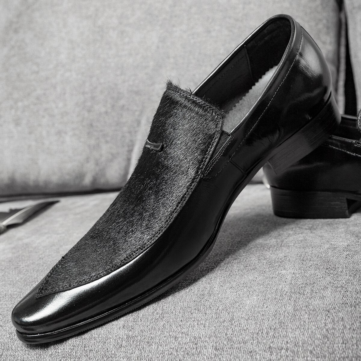 Men Dress Shoes  Genuine Leather Loafers For Men Luxury