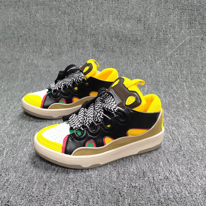 Women Sneakers Luxury Designers Leather Fashion Platform Casual Shoes Brand