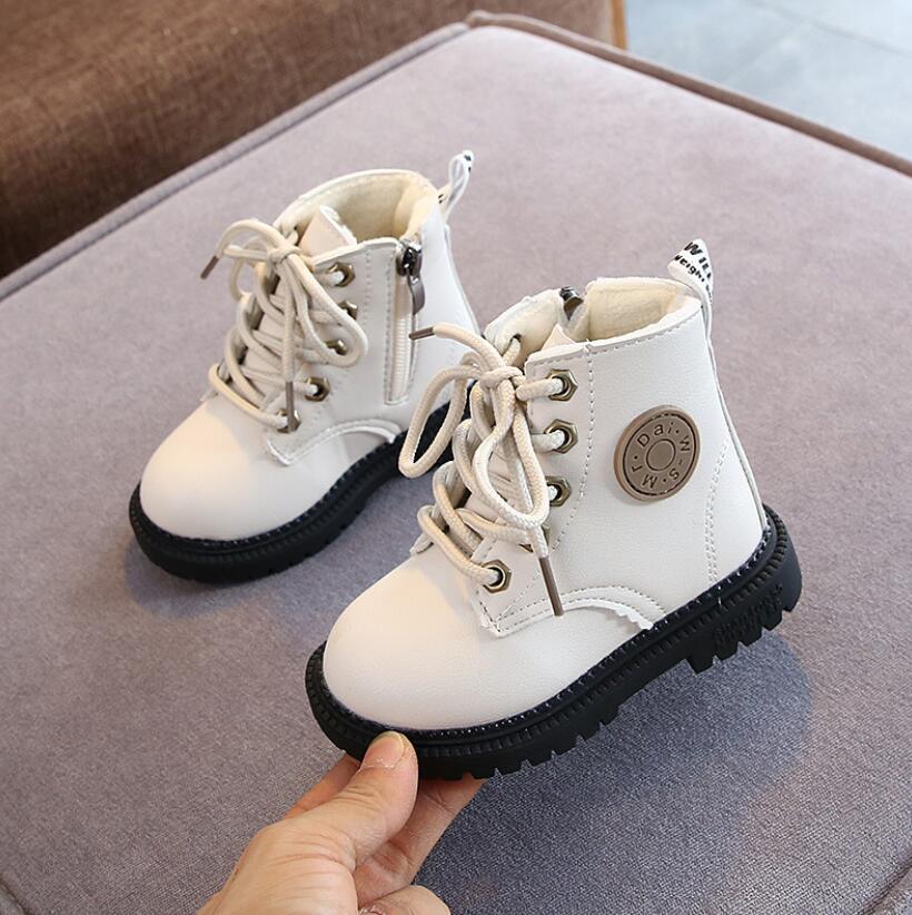 Kids Martin Boots Boys Shoes Autumn Winter Leather Children Boots Fashion