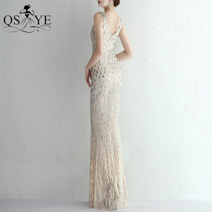 Homecoming Dresses: Prom Dresses Unique Pattern Sequin Lace Evening Gown