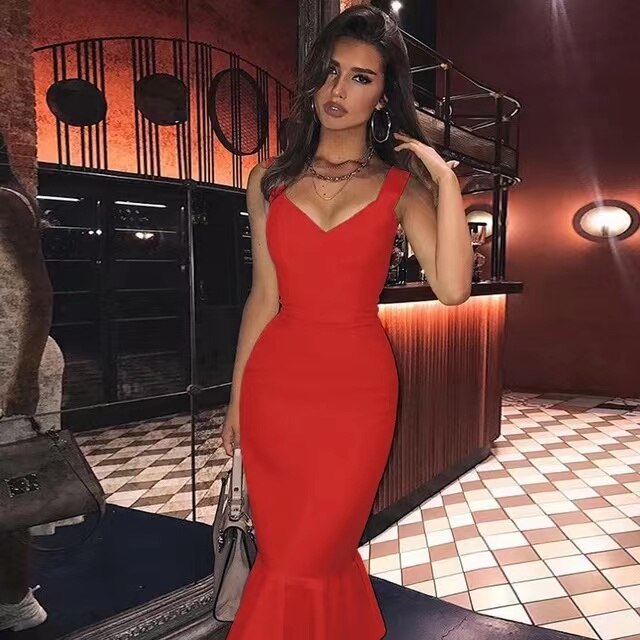 Homecoming Dresses: Dress for Women White Bodycon Dress Mermaid Black Red