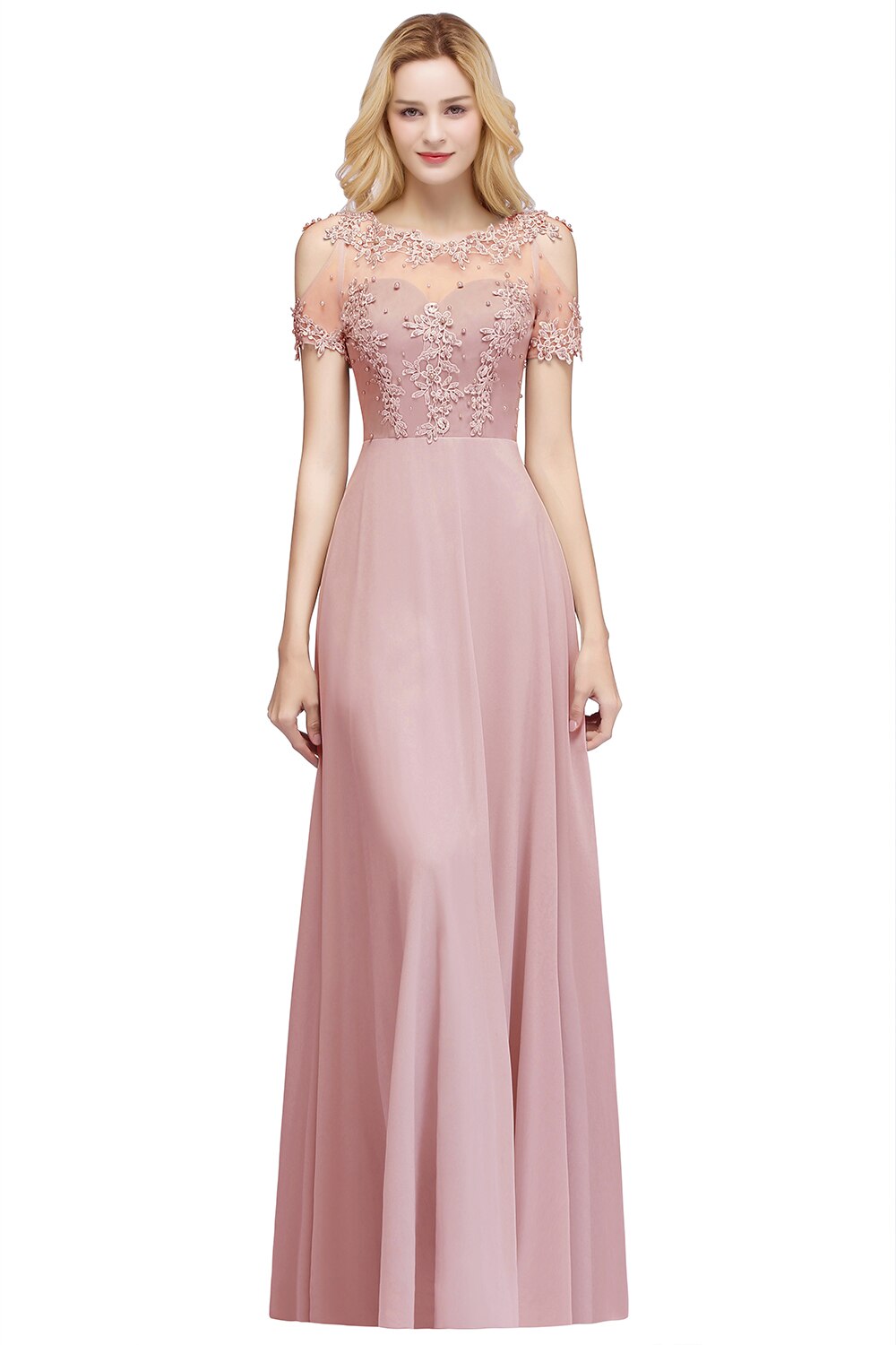 Homecoming Dresses: Silver Prom Dress for Women with Pearls Beads