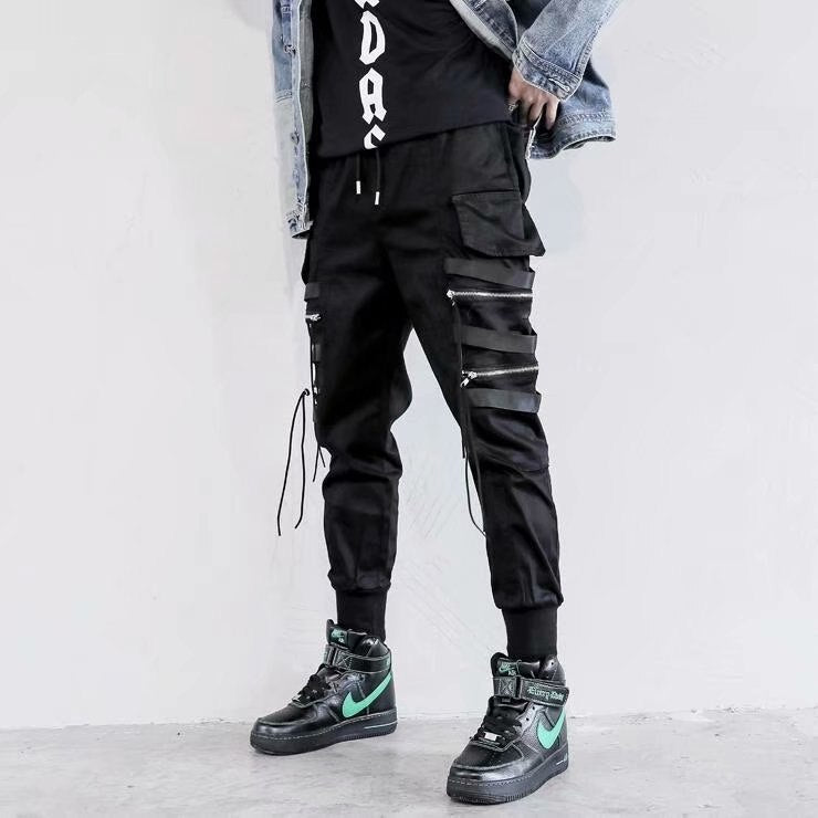 Fashion Men Cargo Pants y2k Techwear Streetwear Harajuku High street