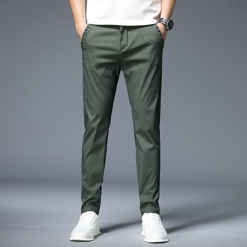 Summer Thin Casual Pants Men 4 Colors Classic Style Fashion