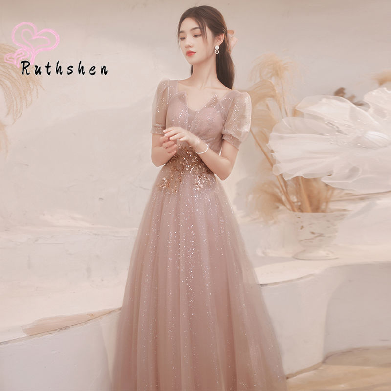 Homecoming Dresses: Women Dress Elegant Evening Gowns Short Sleeves