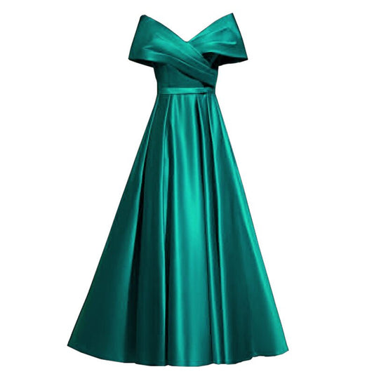 Homecoming Dresses: Prom Dresses Burgundy A-line Simple Satin Evening Party Dresses