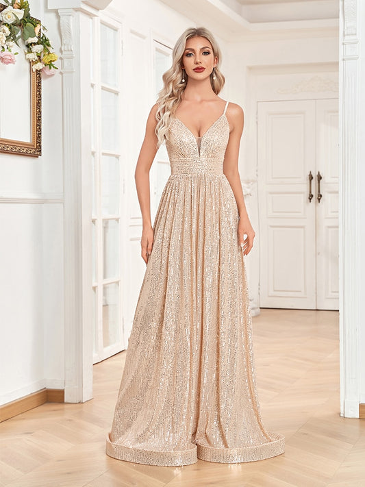 Evening wear Dresses: Long Mermaid Backless Formal Sequin