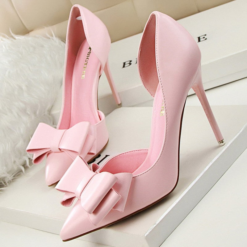 Shoes Women Pumps Fashion High Heels Shoes Black Pink Yellow Shoes Women Bridal Wedding Shoes Ladies Stiletto Party Shoe