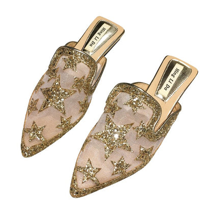 Slippers for Women Outwear Summer Sandals Women Pointed Flats