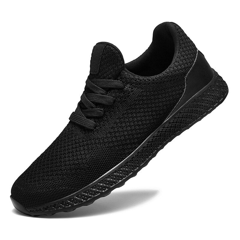 Sneakers Men Casual Shoes Lightweight Breathable Men Shoes Black Big